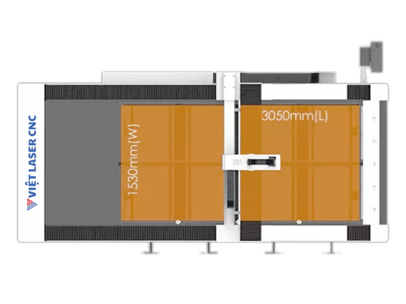 Máy Cắt Laser Fiber CNC Bàn Đơn 13 Máy cắt Laser Fiber CNC bàn đơn